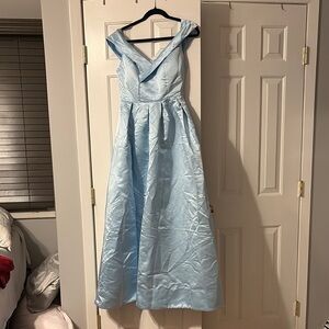 SHEIN Light Blue Elegant Dress